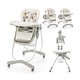preview thumbnail 2 of 47, Multifunctional Folding Baby High Chair with Rolling Wheels and Adjustable Height - 40" x 23" x 36"-43.5"(L x W x H)