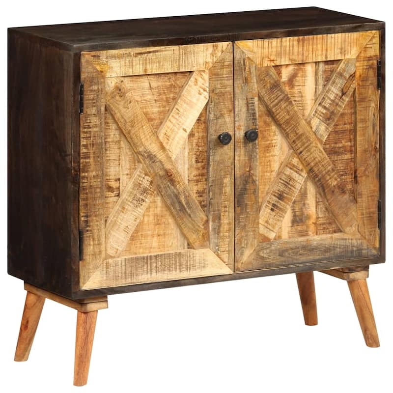 vidaXL Sideboard Solid Mango Wood 33.5"x11.8"x29.5"