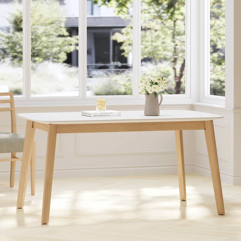 Christopher Knight Home Nyala Wood Dining Table - White Oak + Natural Oak