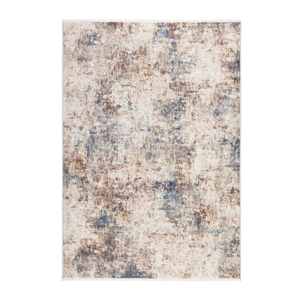 TOWN & COUNTRY EVERYDAY Rein Abstract Cloud Everwash Washable Non-Slip Backing Area Rug