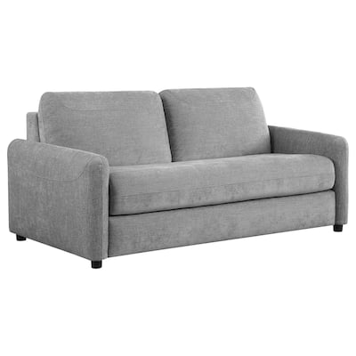 Rilia Sofa Sleeper with Queen Mattress, Classic Gray Fabric, 74 Inch