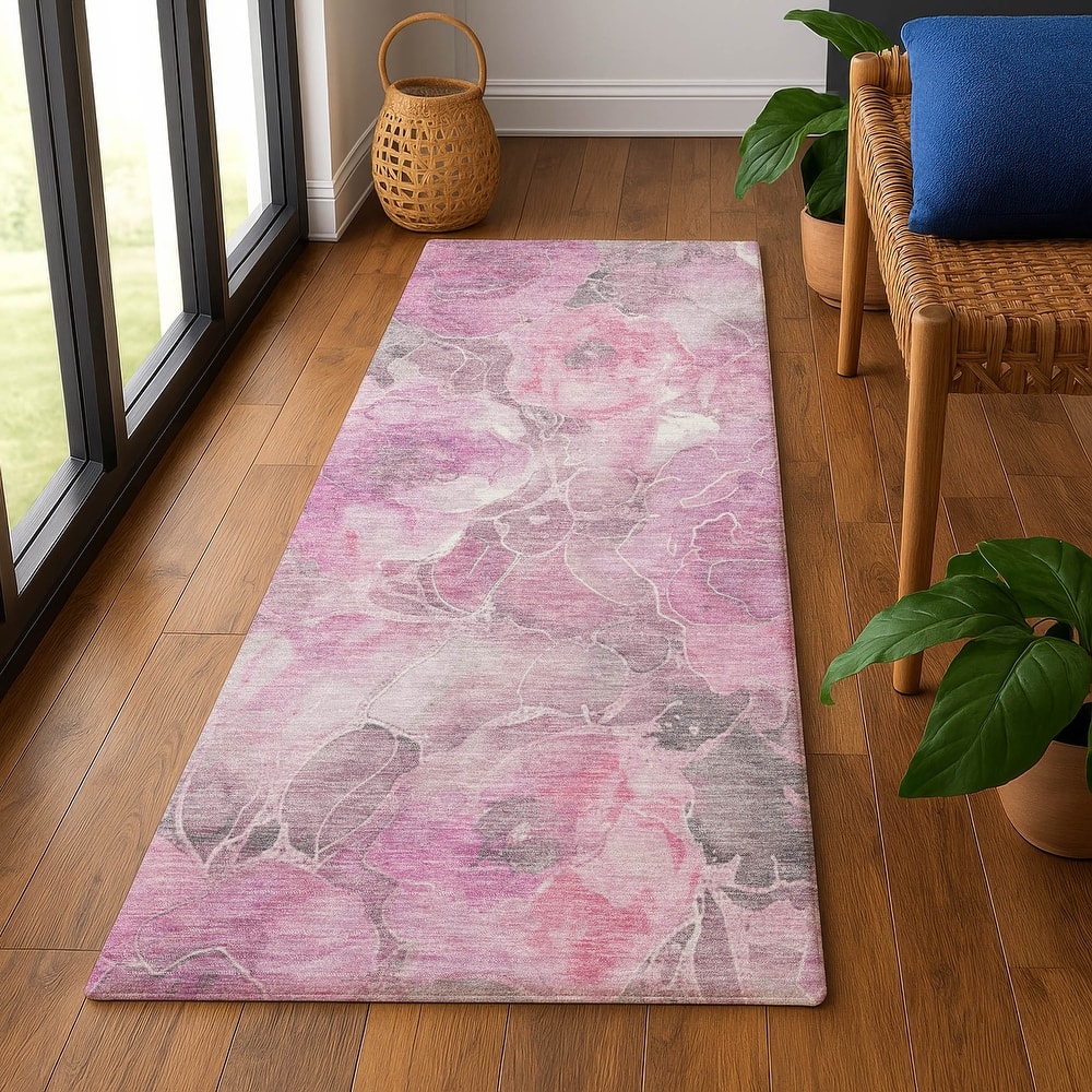 Premium Washable Super Soft Modern Floral Mayfield Rug