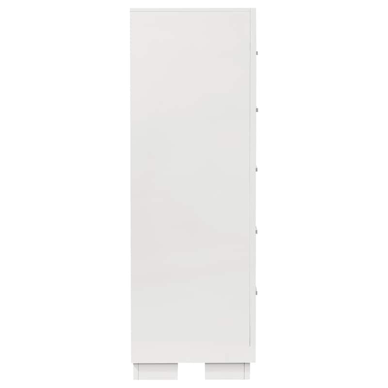 Jessica 5-drawer Bedroom Chest Cream White
