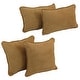 preview thumbnail 9 of 19, Blazing Needles Delaney Microsuede Throw Pillow Set (Set of 4)