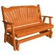preview thumbnail 7 of 16, Pine 5' Fanback Glider Redwood Stain