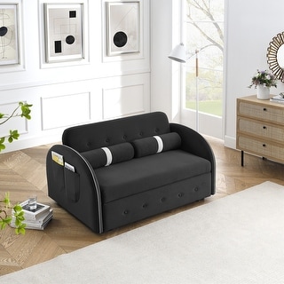 Pull Out Sleep Sofa Bed Loveseats Sofa Couch Adjsutable Backrest - Bed ...