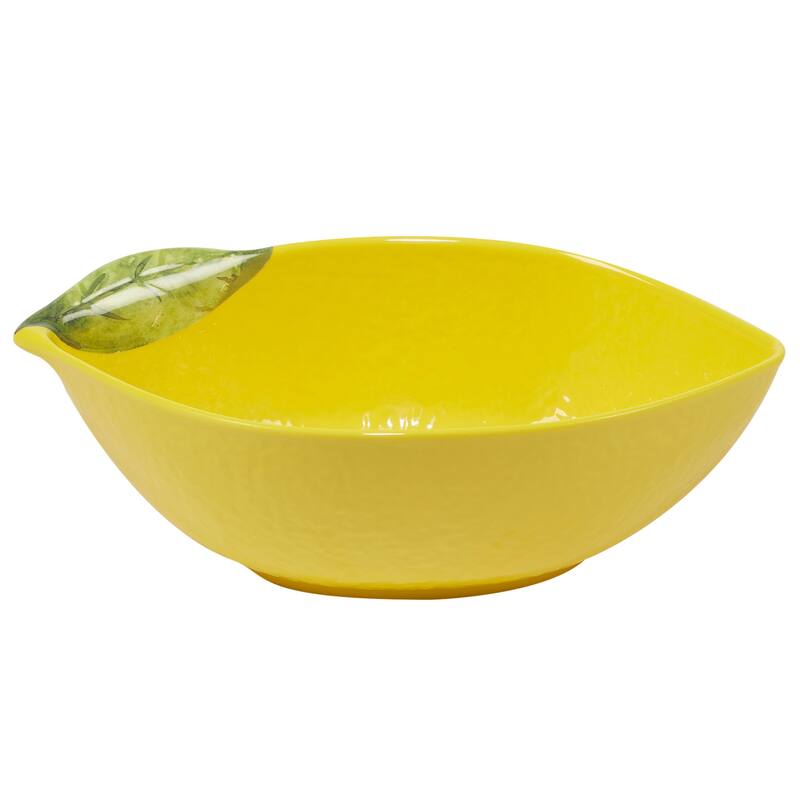 Certified International 3-D Lemon 5-piece Melamine Serving Bowl Set