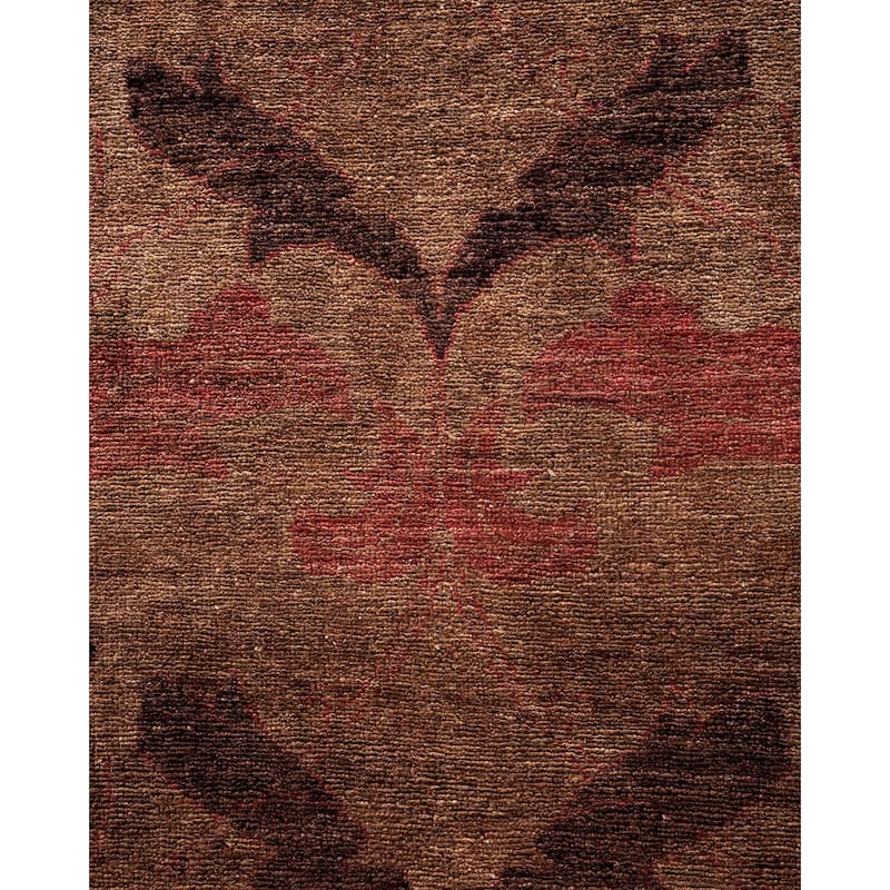Overton Hand Knotted Wool Vintage Inspired Modern Contemporary Overdyed Gray Area Rug - 7' 10" x 9' 9"