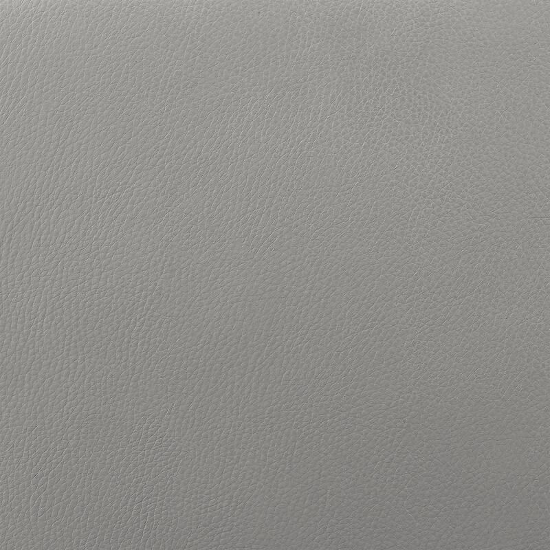 Rosalyn Zero Gravity Silver and Gray Leather Power Recliner with Power Headrest