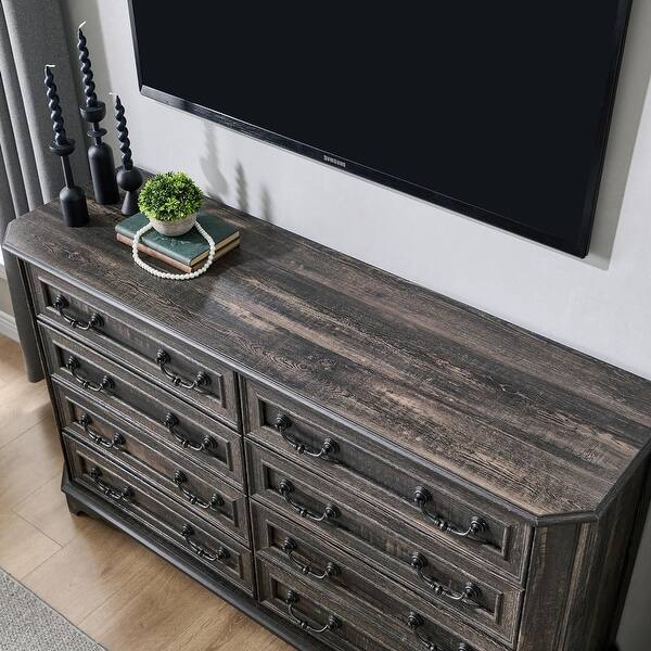 Farmhouse 7 Drawers Dresser, Wood Chest of Drawers, Dressers Organizer