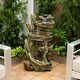 preview thumbnail 31 of 38, Alpine Corporation Outdoor Water Fountain with LED Lights Grey - Floor - Polyresin