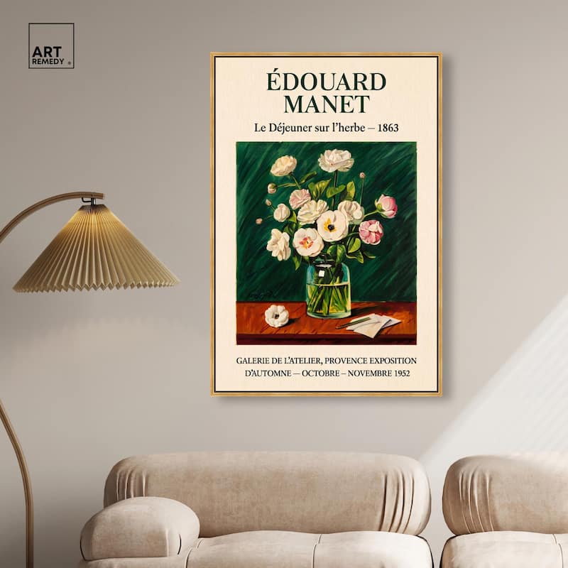 Manet's Floral Canvas by Art Remedy