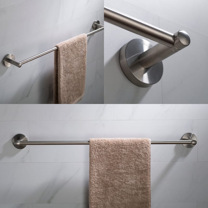 Kraus Elie 4-Piece Bathroom Package with 24" Towel Bar, Robe Hook,