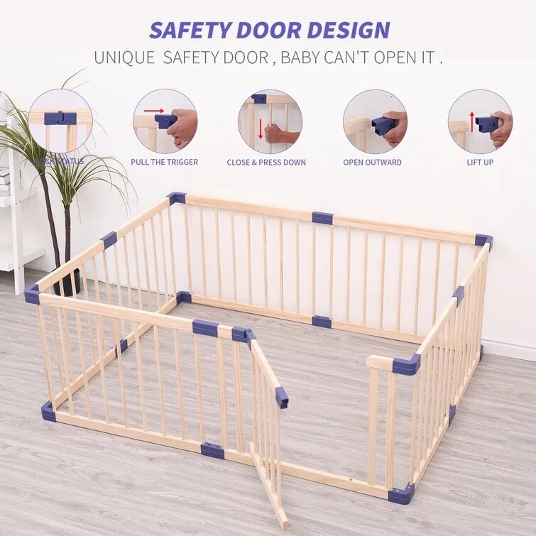 Baby Wooden Safety Gate