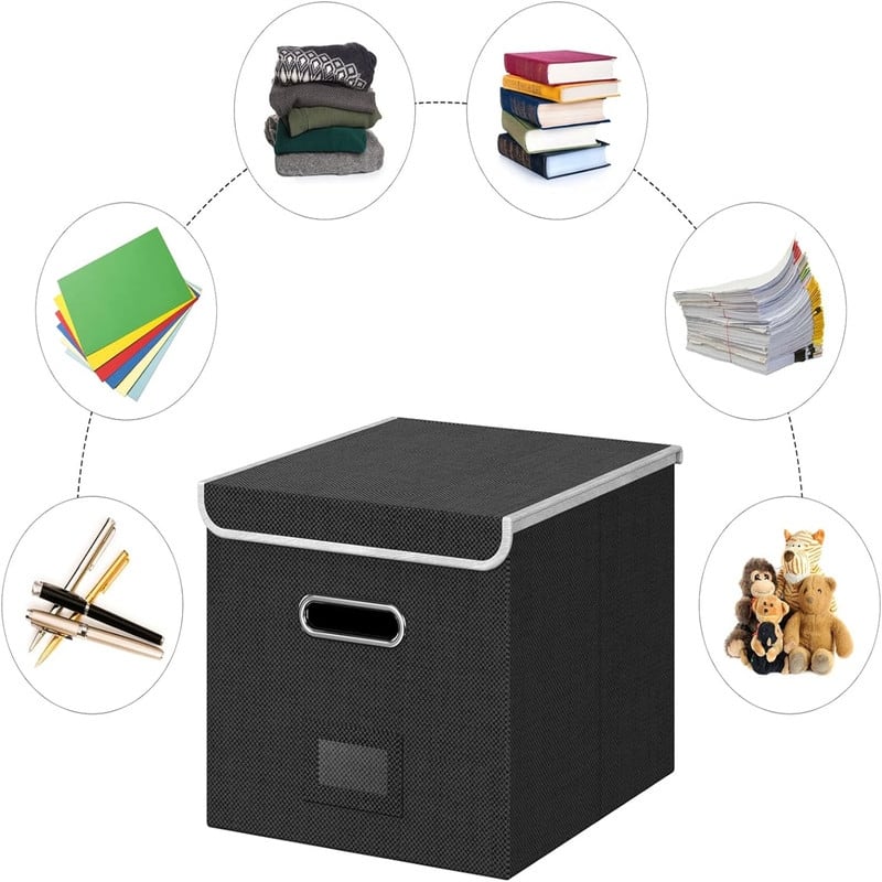 Collapsible Linen File Box