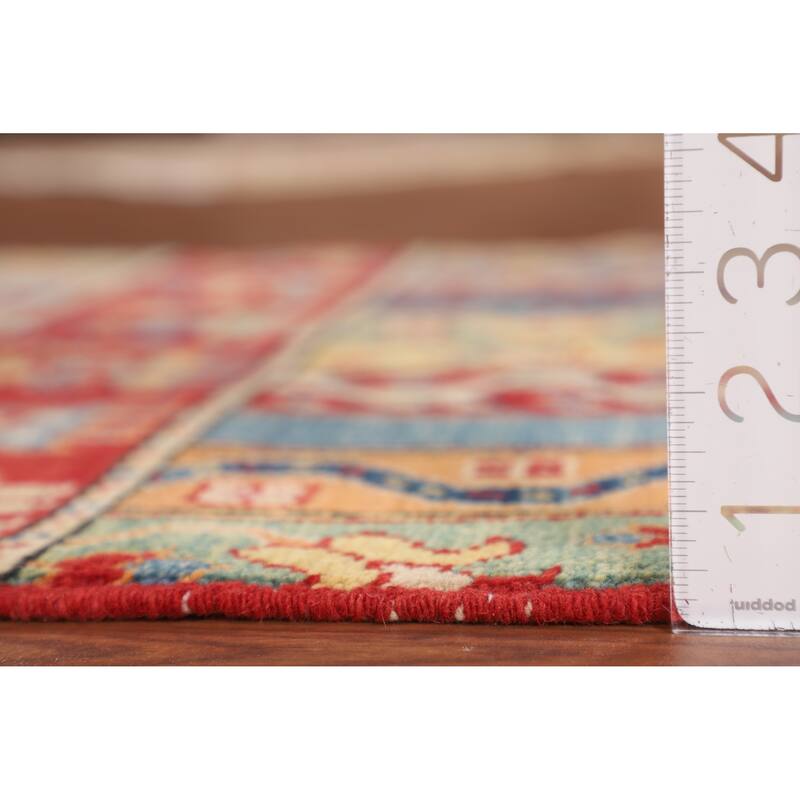 Tribal Kazak Oriental Accent Rug Hand-Knotted Wool Carpet - 2'9" x 4'1"