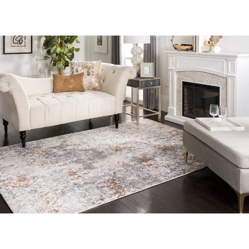 SAFAVIEH Hand-knotted Expression Ganka Vintage Abstract Wool Rug