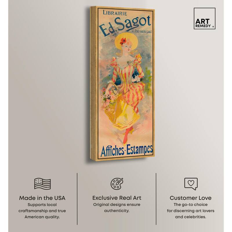 Bookstore Ed Sagot Panoramic Canvas by Art Remedy