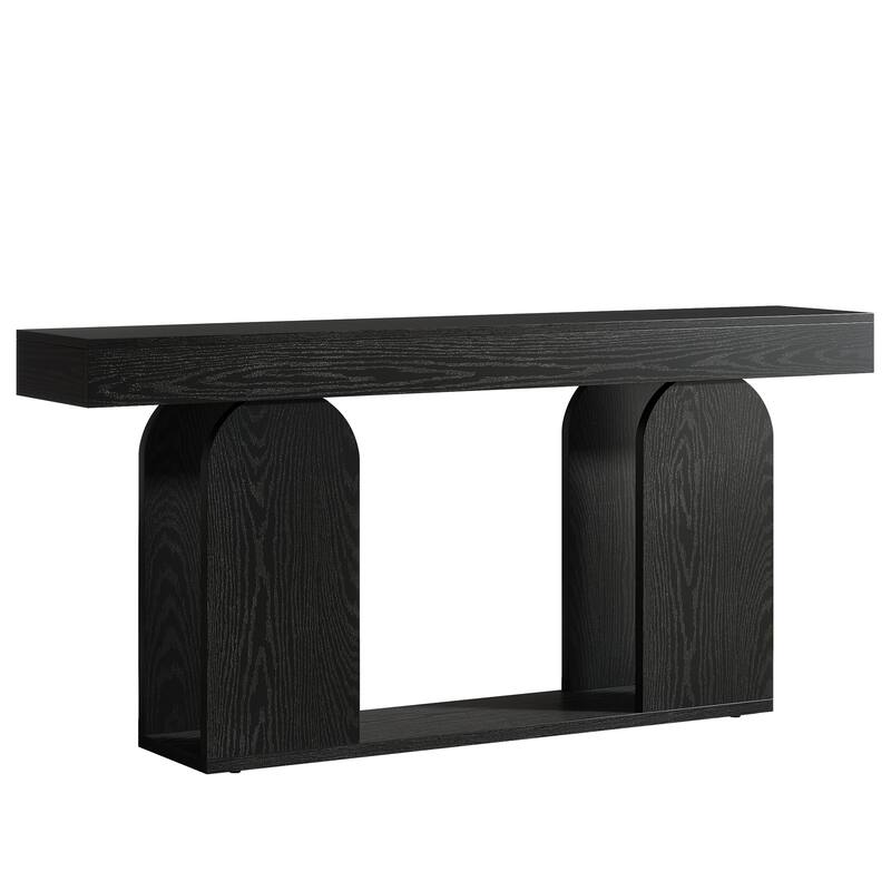 70.9" Console Table, Wood Sofa/Entryway Table with Storage Shelf, Living Room Hallway Foyer Behind Couch