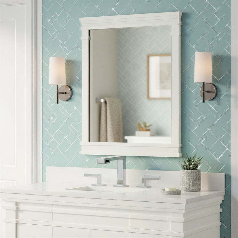 Frank Lloyd Wright USONIA® Harmony 28-inch Wood Mirror