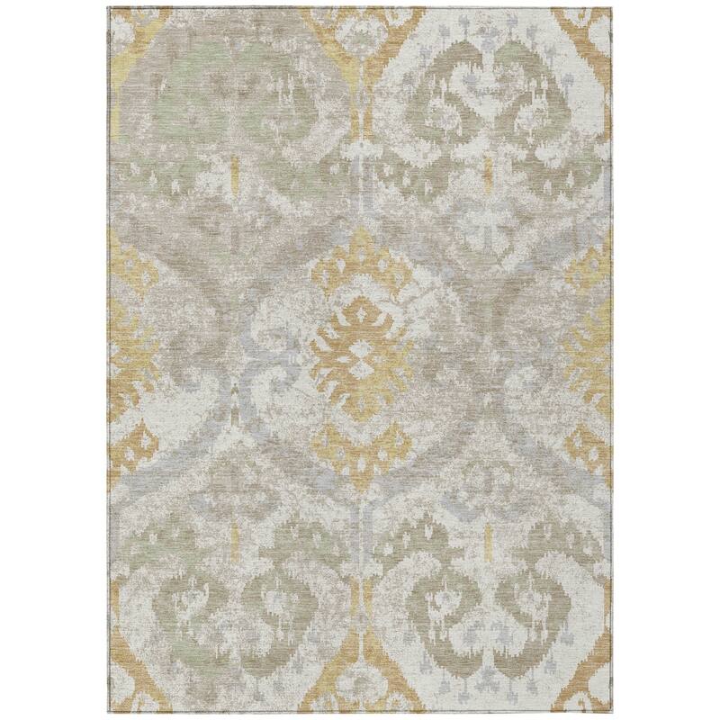 Machine Washable Indoor/ Outdoor Global Empire Chantille Rug