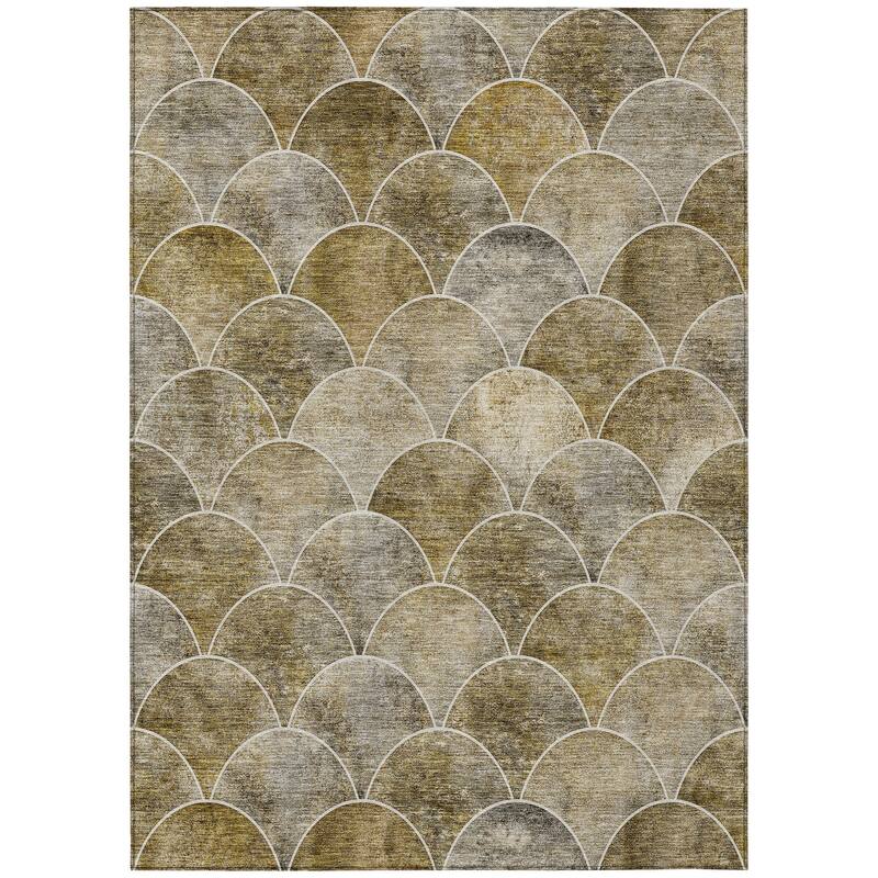 Machine Washable Indoor/ Outdoor Chantille Contemporary Rug