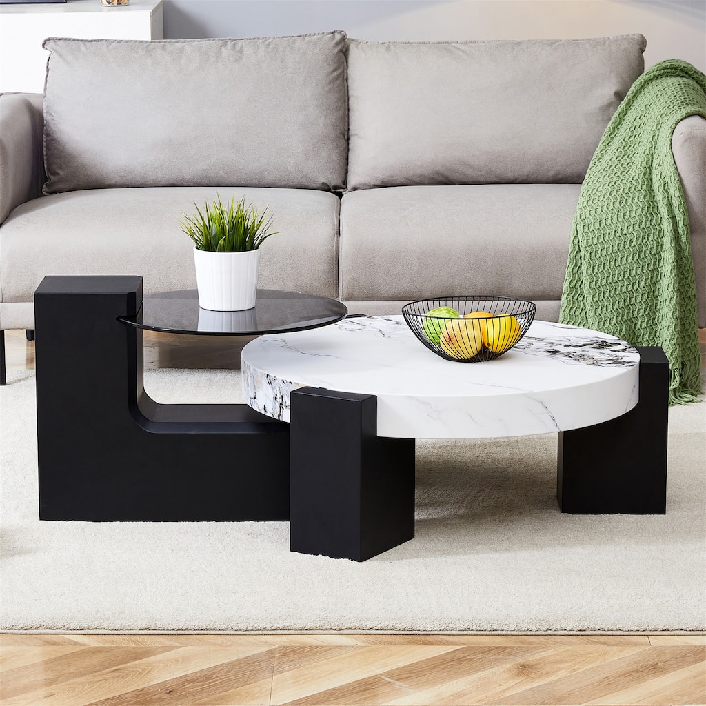 Detachable Double-decker Coffee Table