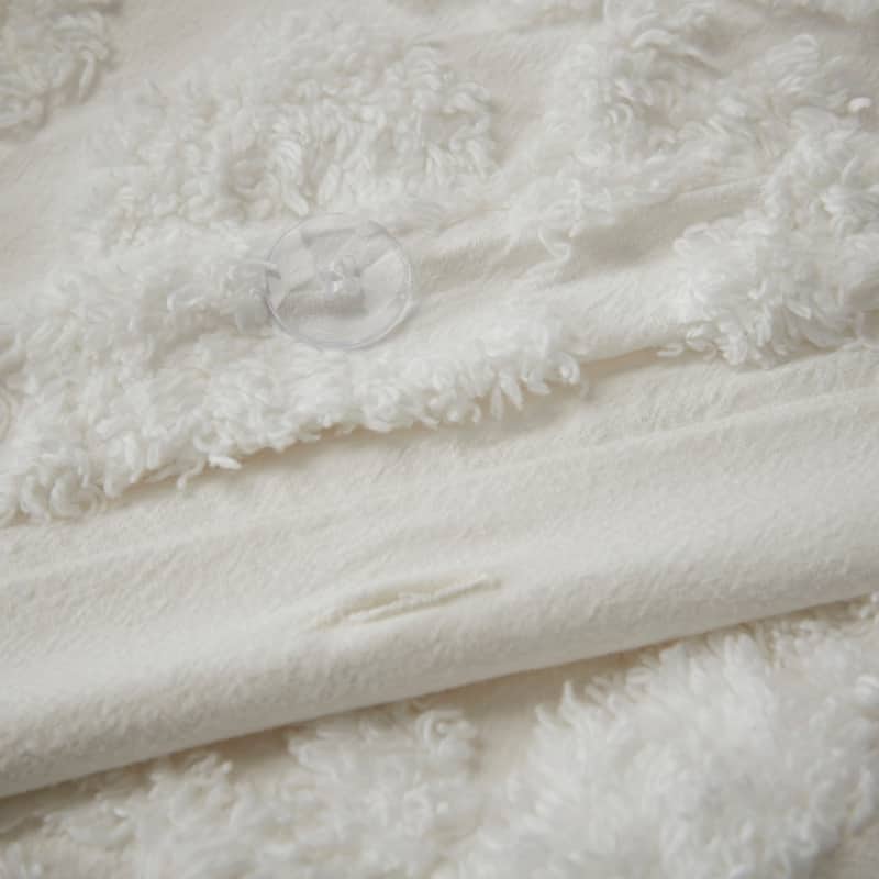 Madison Park Aeriela Tufted Cotton Chenille Damask Duvet Cover Set