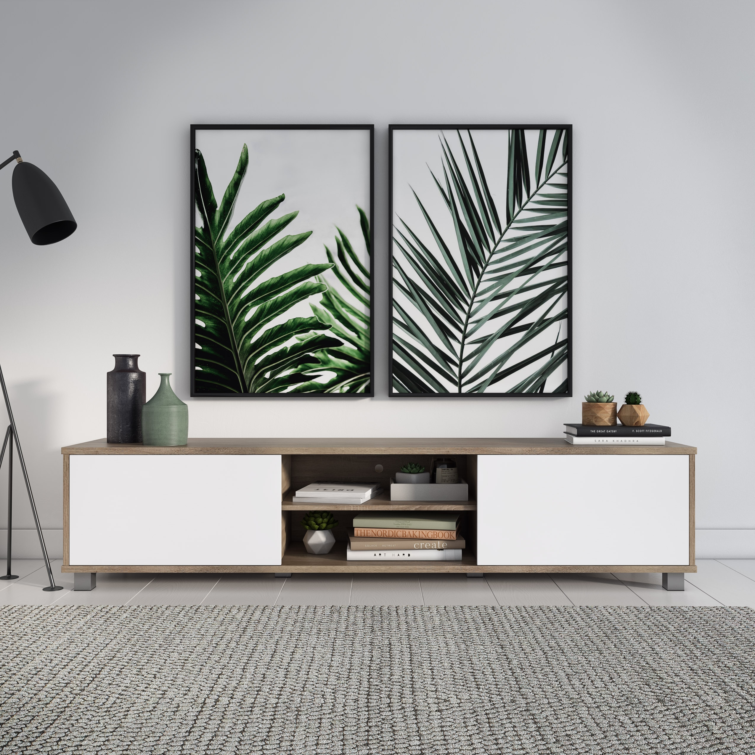 Scotty solid shop wood tv stand