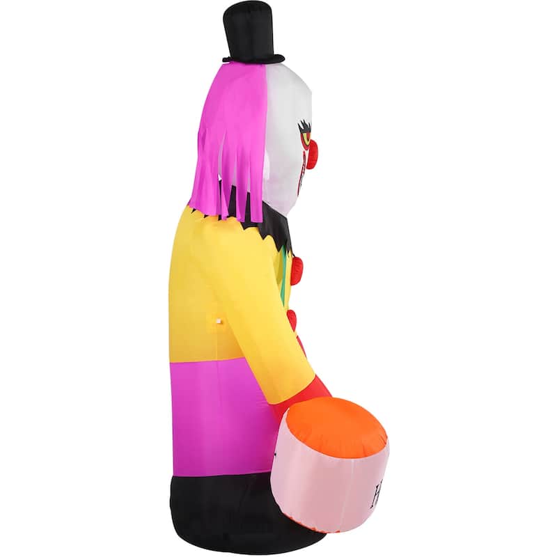Haunted Hill Farm 8-Ft. Tall Pre-lit Inflatable Clown
