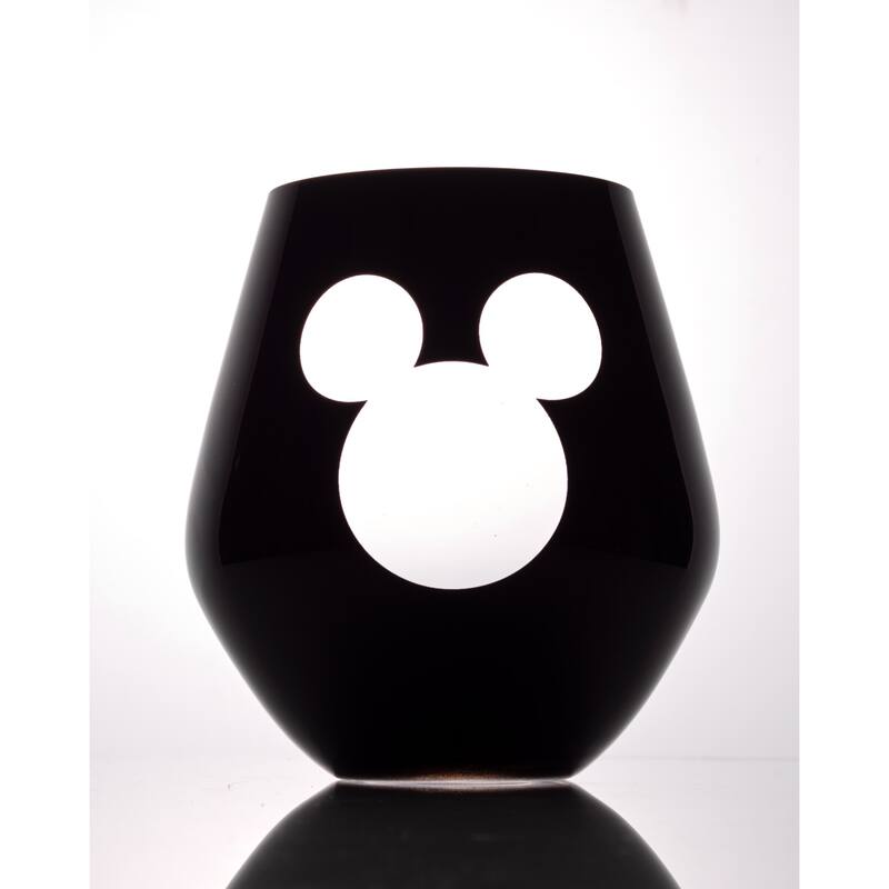 Disney Luxury Mickey Mouse Stemless Wine Glass - 20 oz - Set of 2 - 20 oz