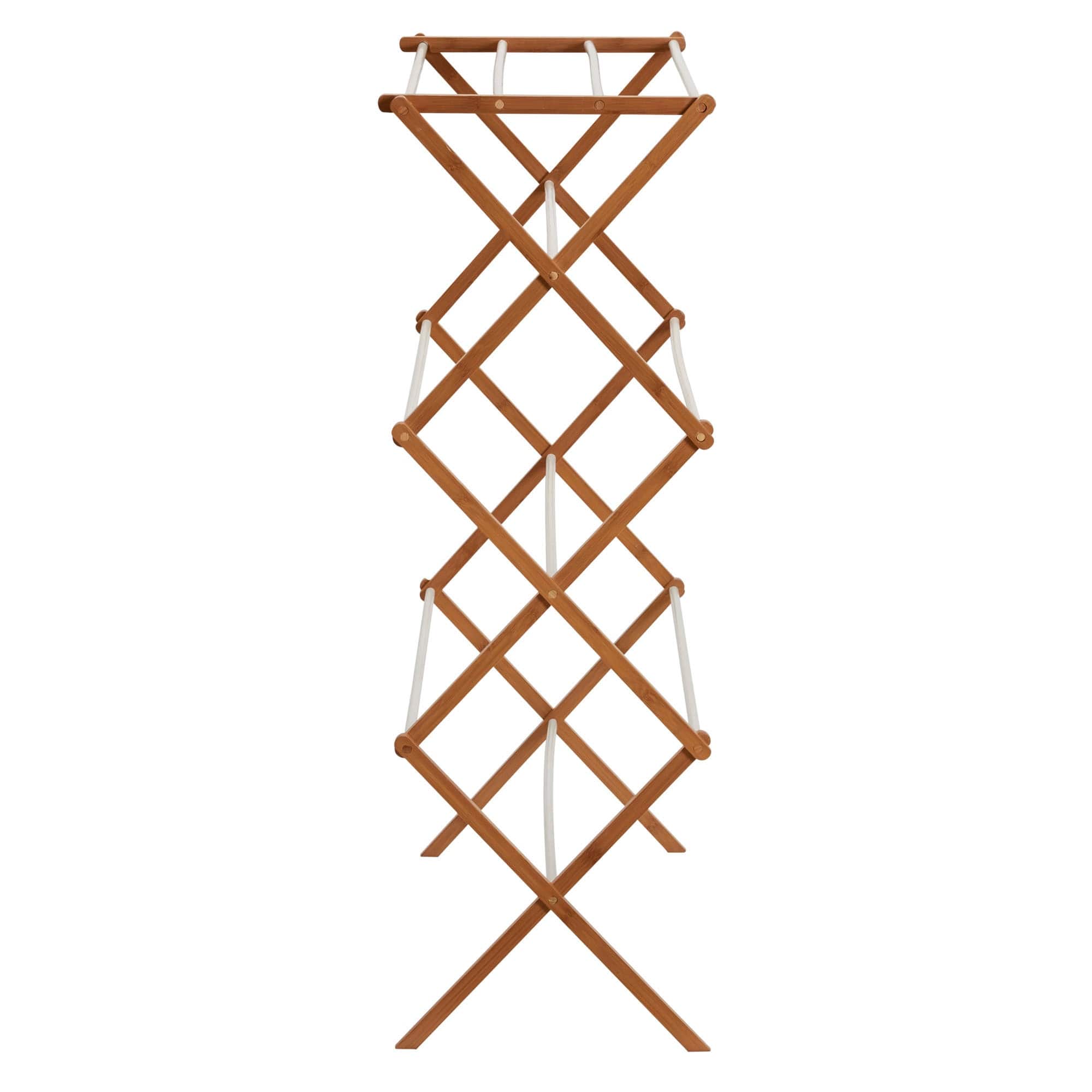 Bamboo Folding Clothes Drying Rack 3.5"L x 20.0"W x 42.1"H On Sale
