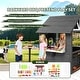 preview thumbnail 11 of 13, Kids Wooden Outdoor Playhouse with Lemonade Stand, Split Door for Kids Ages 3-8 - N/A