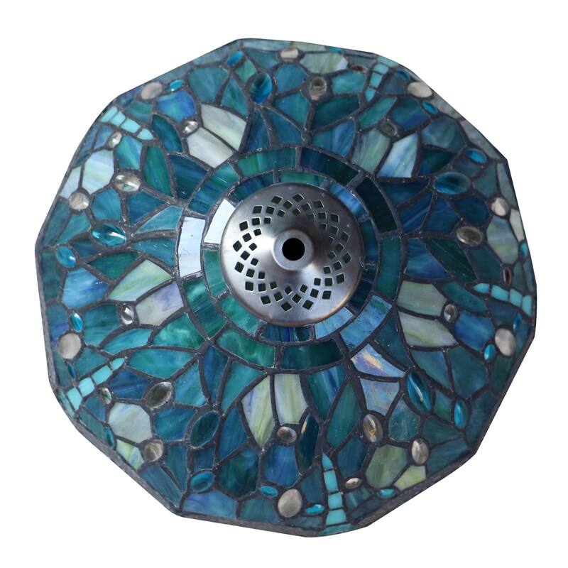 Tiffany-Style 1-Light Dragonfly Table Lamp 12" Shade