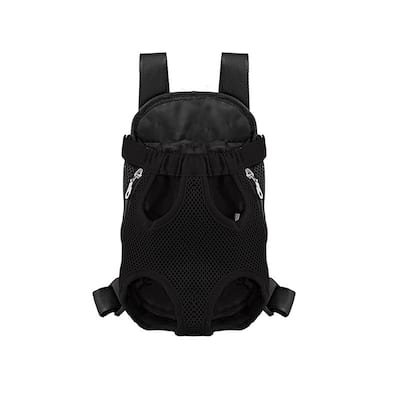 Utopia Alley Pet Carrier Backpack,Adjustable Front Cat Dog Carrier Backpack, Small Medium Dogs Cats Puppies Chest Carrier, Black