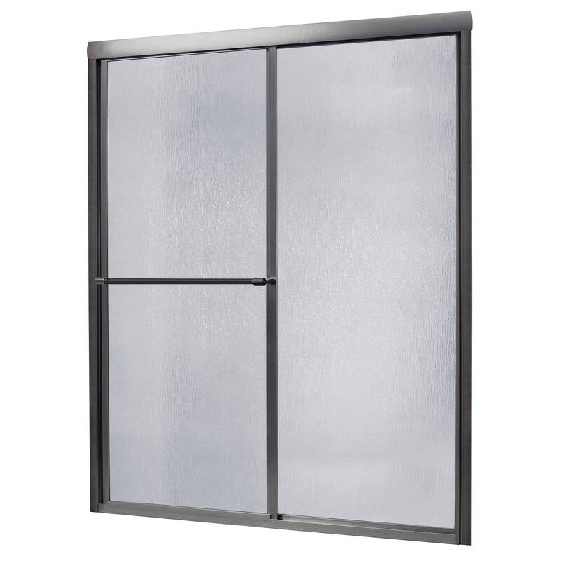 CRAFT + MAIN TDSS6070-RN Tides 70" High x 60" Wide Sliding Framed - Brushed Nickel