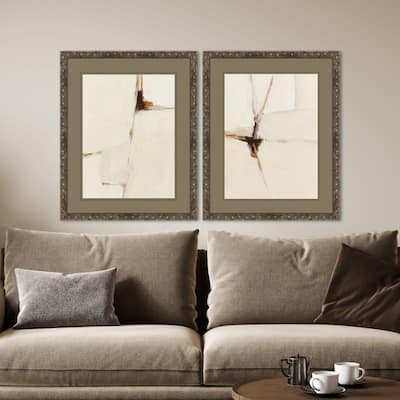 Paragon Melding Titanium Framed Art - Set of 2