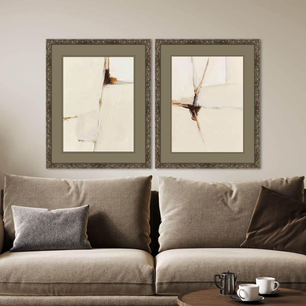 Paragon Melding Titanium Framed Art - Set of 2