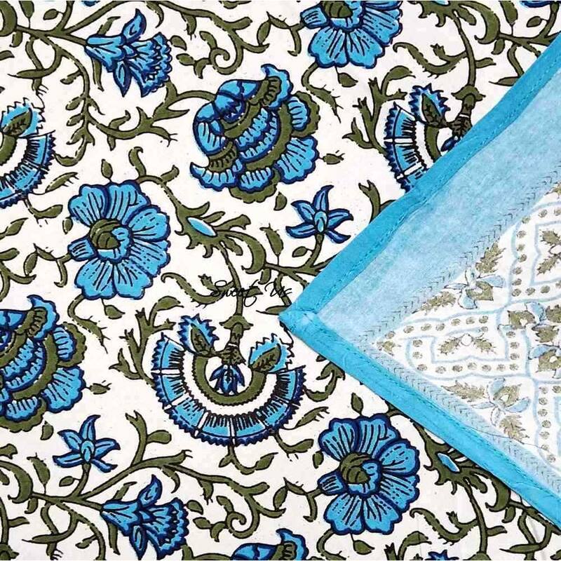 Cotton Floral Tablecloth for Rectangle Tables