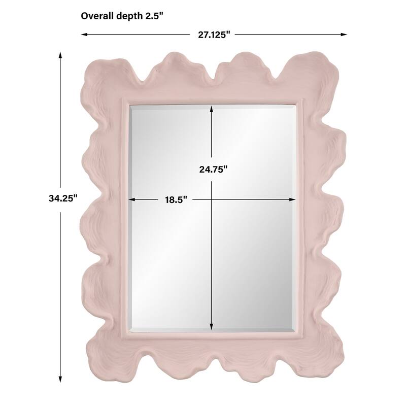 Uttermost 09955 Sea 27-1/8"W x 34-1/4"H Rectangular Beveled Accent