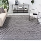 preview thumbnail 3 of 14, SAFAVIEH Florida Shag Sigtraud Abstract Waves 1.2-inch Thick Rug