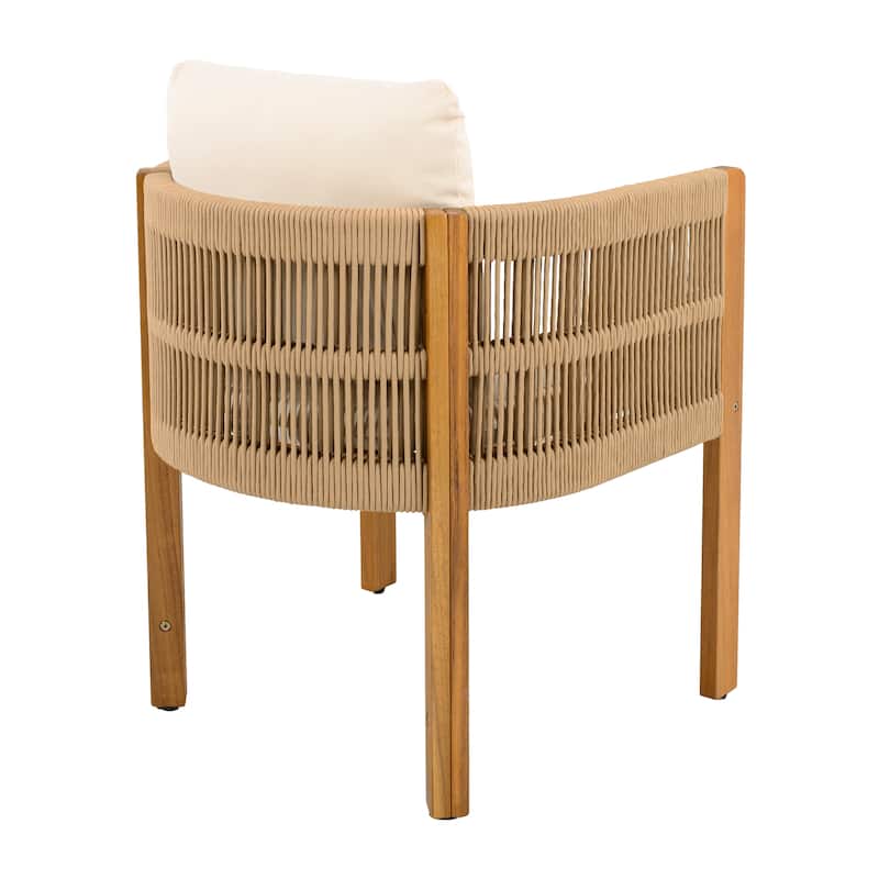 Christopher Knight Home - Isolde Acacia Wood Outdoor Dining Chair（Set of 2）