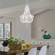 preview thumbnail 2 of 10, Demi 16 Inch Bohemian Pendant Chandelier 4-Light
