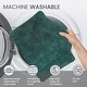 preview thumbnail 185 of 189, Home Weavers Waterford Collection Cotton Toilet Lid Rug | Elastic Fit | Fit Most Standard Toilet Lid | 18"x18"