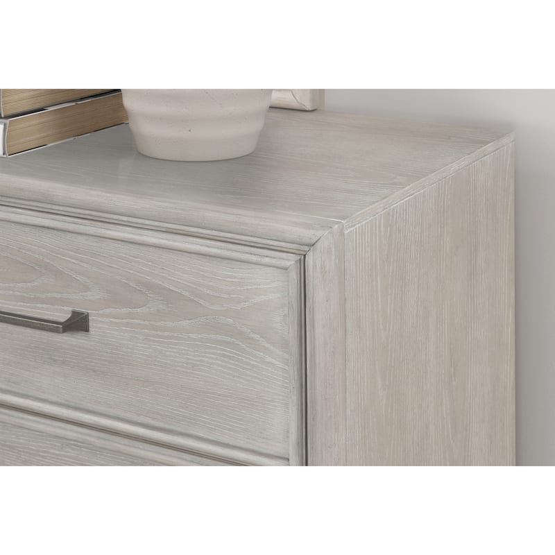 Roundhill Furniture Seluna 5-Drawer Bedroom Chest, Gray Oak Finish