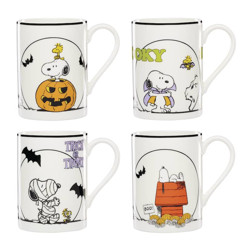 Lenox The Great Pumpkin Mugs, Set of 4