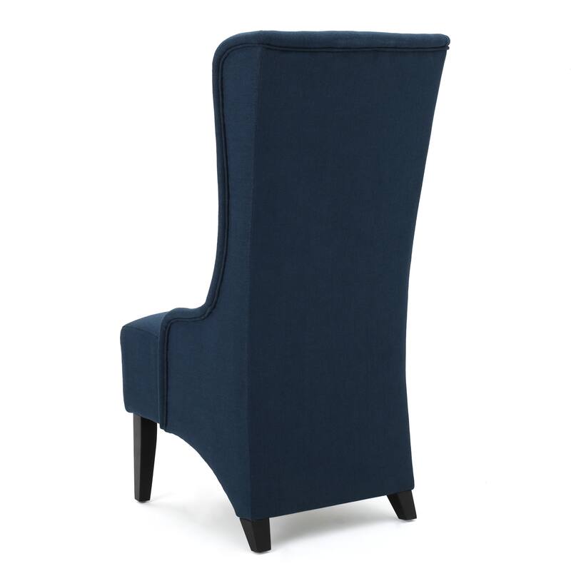 Roomfitters Tall Wingback Dining Chair with Upholstered Seat and Curved Backrest, Elegant Accent Chair
