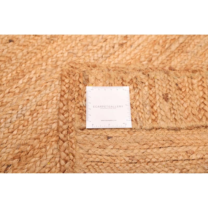 ECARPETGALLERY Flat-Weave Palas Denizli Tan Jute Rug - 5'3 x 7'10