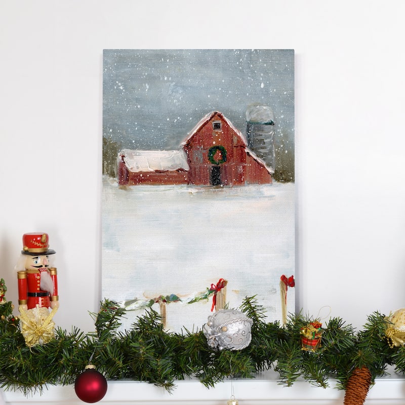 Christmas on the Farm II-Premium Gallery Wrapped Canvas - Ready to Hang