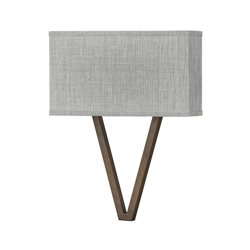 Hinkley Lighting Vector 15" Wide Galerie Integrated LED Wall Sconce - Walnut